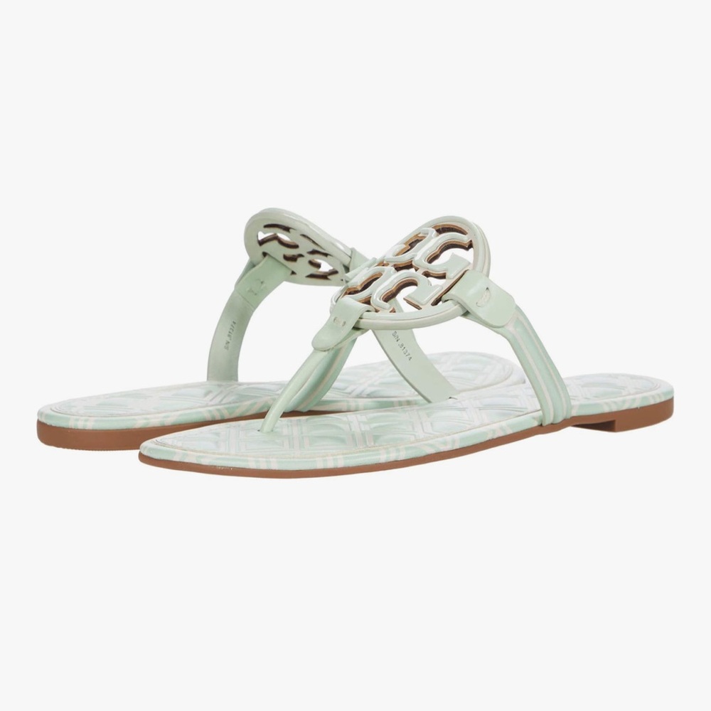 TORY BURCH METAL MILLER SANDAL
LEATHER/Printed/NEW IVORY/MEADOW